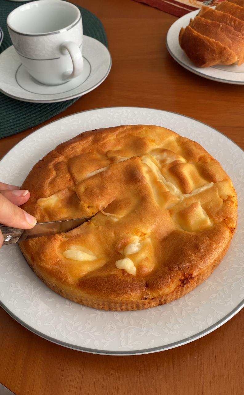 Torta de Mussarela vegetal